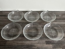 6 Dessert Kompottschälchen Teller flach Arcoroc Aspen - top Zustand!