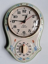 Peter Küchenuhr - Wanduhr/Küchenuhr - Quartz mit Glasdeckel und Eieruhr 