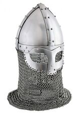 ULFBERTH Vendelzeitlicher Spangenhelm m Kettenbrünne Wikingerhelm Wikinger Helm