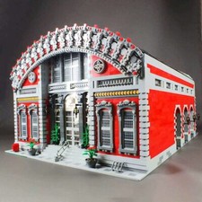 Modubrix Mocs Modulare Bausteine Riesiger Bahnhof Spielzeug Bausatz 7440 Teile