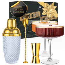 Luxus Glas Cocktail Shaker Set