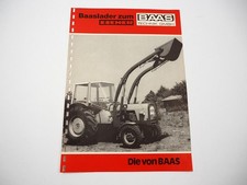 Baas Frontlader 2 / 3 / 3 Super N22 N33 L34 zum Eicher Traktor Prospekt 1975
