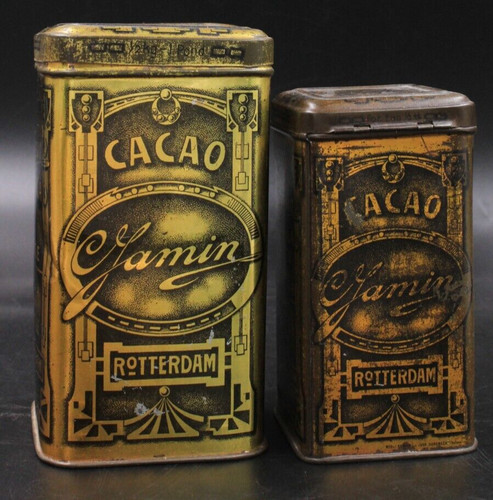 Alte blechdosen cacao jamin - cacao,