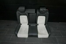 Audi A5 Coupe 8T Rücksitzbank Rückbank Sitzbank Sitz hinten Alcantara weiß Leder
