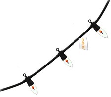 Lichterkette mit Flammeneffekt - Kamin Feuer Deko Lichterkette - 10x E14 IP44 