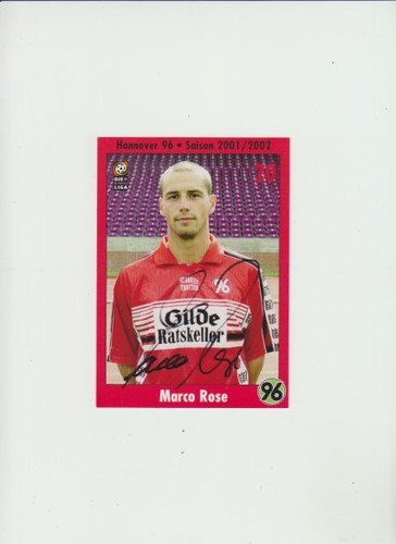 Autogrammkarte marco rose - autogrammkarte,