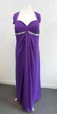Damen lila verziert Abschlussballkleid Abendkleid große Büste 51 Zoll VERKAUF 06 Weltkrieg