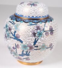 Teedose, Messing Emaille