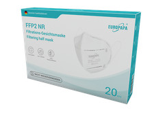 EUROPAPA® 20x FFP2 Atemschutzmaske 5-Lagen Staubschutzmasken einzeln Verpackt