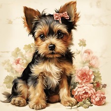Deko Bild Yorkshire Terrier