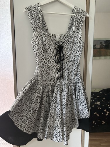 Vintage kleid kurz - kleid, geblümt