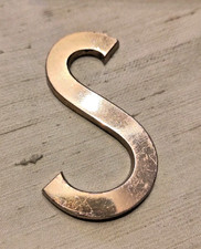 Vintage Messing Buchstabe "S"