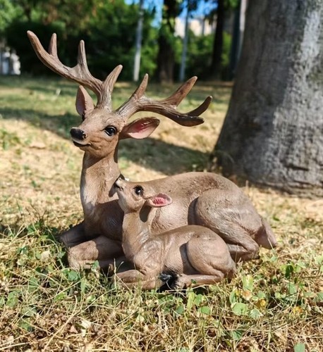 Hirsch kalb deko figur - figur, –