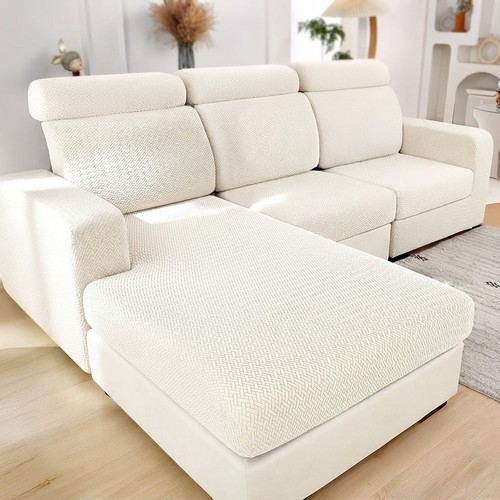 Dehnbare beige couch - dehnbare,