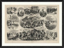 Schottische Volksspiele Leo v. Elliot Dudelsack Schottenrock Faksimile_C 0074