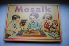 Altes unbenutztes Mosaik Spiel,DDR um 1950,murmeln,marbles,(M)