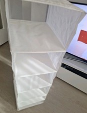 SKUBB Aufbewahrung mit 6 Fächern, weiß, 35x45x125 cm