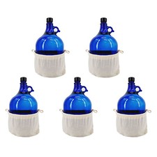 Glasballon blau 5 Liter mit