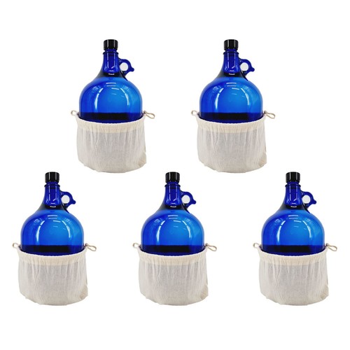 Glasballon blau liter - 5,
