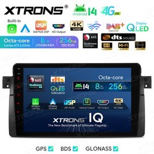 9“ Autoradio Android 14 8G+256GB 8-Kern QLED 4K GPS Navi für BMW E46 M3 Rover 75