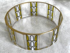 Facetteglas-Schale, wohl