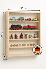  Sammlervitrine Holz 4 Fächer