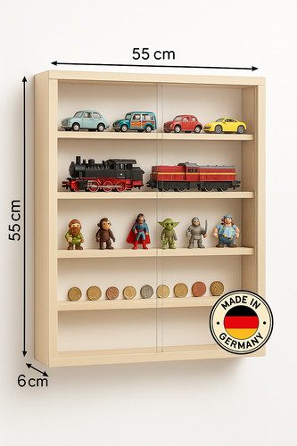 Sammlervitrine holz fächer - holz,