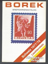 Borek Briefmarkenkatalog Schweiz Liechtenstein 1977/78