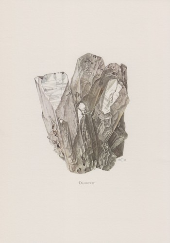 Danburit farbdruck 1967 - farbdruck,