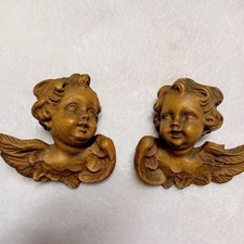 2 schöne Holz Engel ,Putten