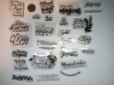 Stempel SPRÜCHE #10 MAGIC FANTASY Phantasie Märchen Text Schrift Spruch Konvolut