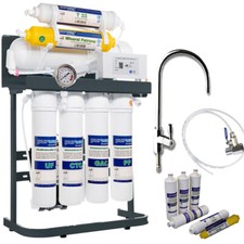 PUR Booster Quick 7 Stufen 400 GPD Osmoseanlage + ERSATZFILTERSET