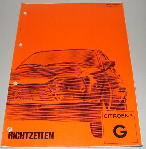Richtzeiten katalog citroen - citroen, gs