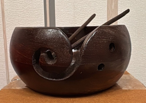 Garnschale aus mangoholz - mangoholz, –