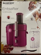Silvercrest Entsafter Rosa Magenta Küche Neu und Original Verpackt Top Zustand