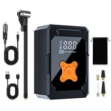 🔥LCD Elektrische Akku Luftpumpe Auto Fahrrad Reifen Druckluft Kompressor 150PSI