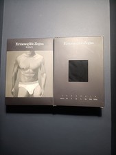 4 X Zegna Slips Cotton Black