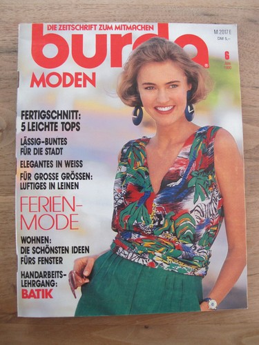 Burda moden ausgabe 1990 - burda, 06/1990