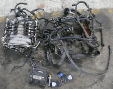 Ansaugbrücke mit Wasserleitungen und Prins LPG Gasanlage VW Phaeton 3D 4,2 8Zyl.