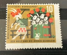 Starke Verzähnung der Marke Bund Nr. 407 Der Wolf und die sieben Geisslein 