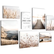 Wandbilder Set XXL Wohnzimmer