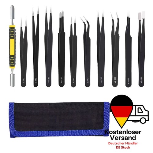 Präzisionspinzetten set 11 - präzisionspinzetten-set, [11