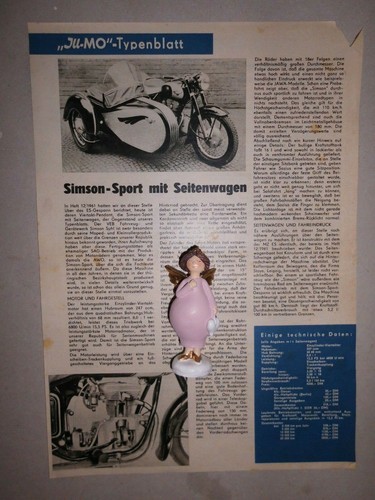Original ddr typenblatt simson - original,