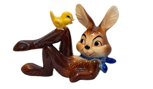 Goebel figur hase liegend mit - figur,