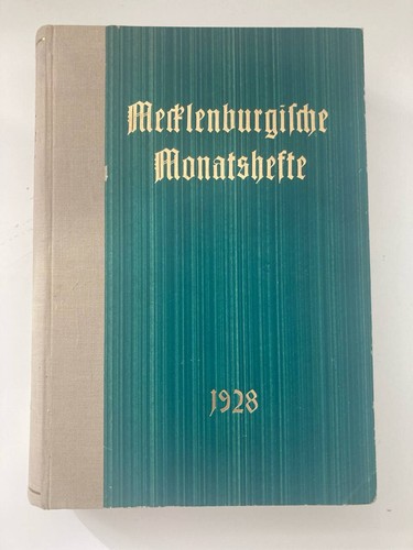 Mecklenburgische monatshefte - mecklenburgische,