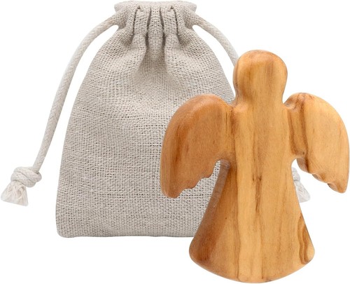Schutzengel olivenholz 5x6cm - olivenholz,