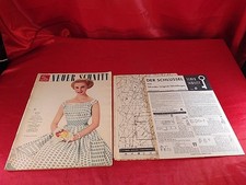 Alte Mode Zeitschrift Neuer Schnitt Schnittmuster Juni 1959 Schnittbogen (4750)