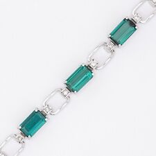 18 cm - Juwelier H. Stern Turmalin & Diamant 0,40 ct. Weißgold 750/18K Armband