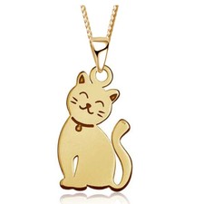 Halskette mit Katze Anhänger