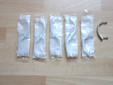 10 Stück voll Metall massiv Möbelgriffe siber